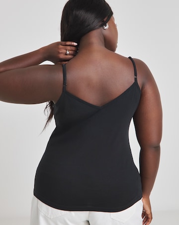 Black V Neck Cami Vest