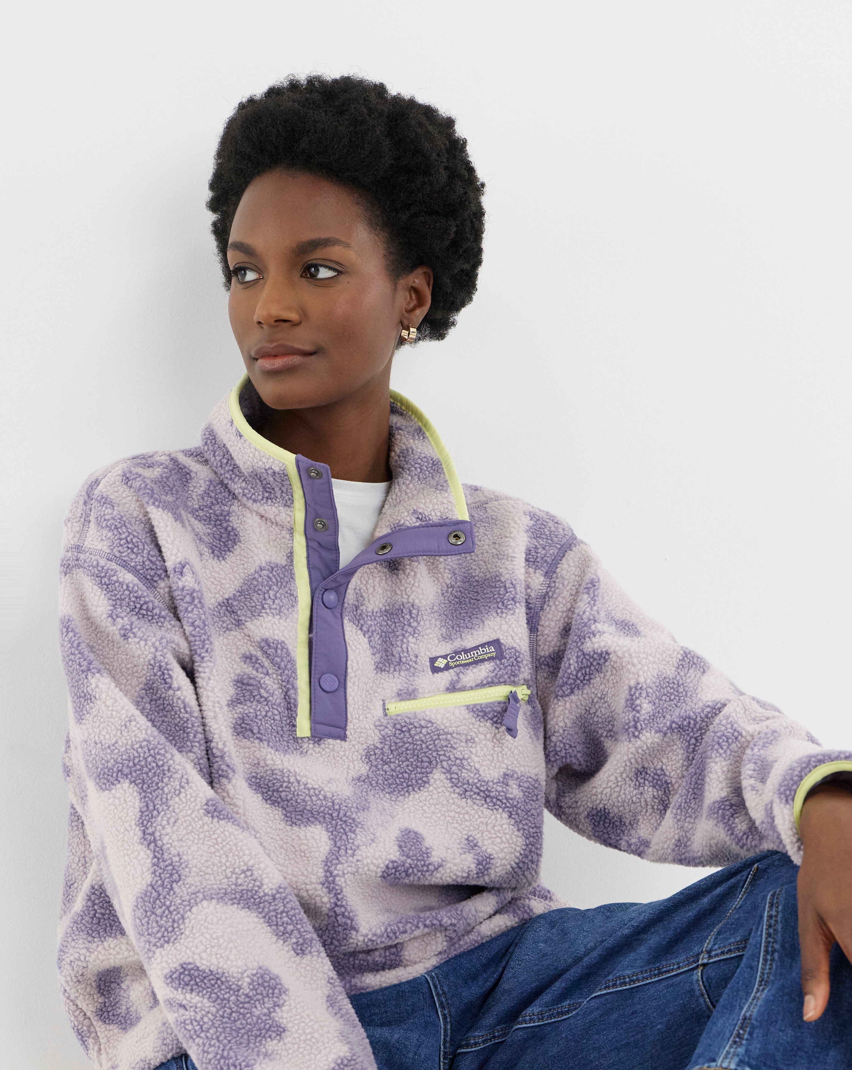 New In - Columbia Helvetia Printed Half Snap