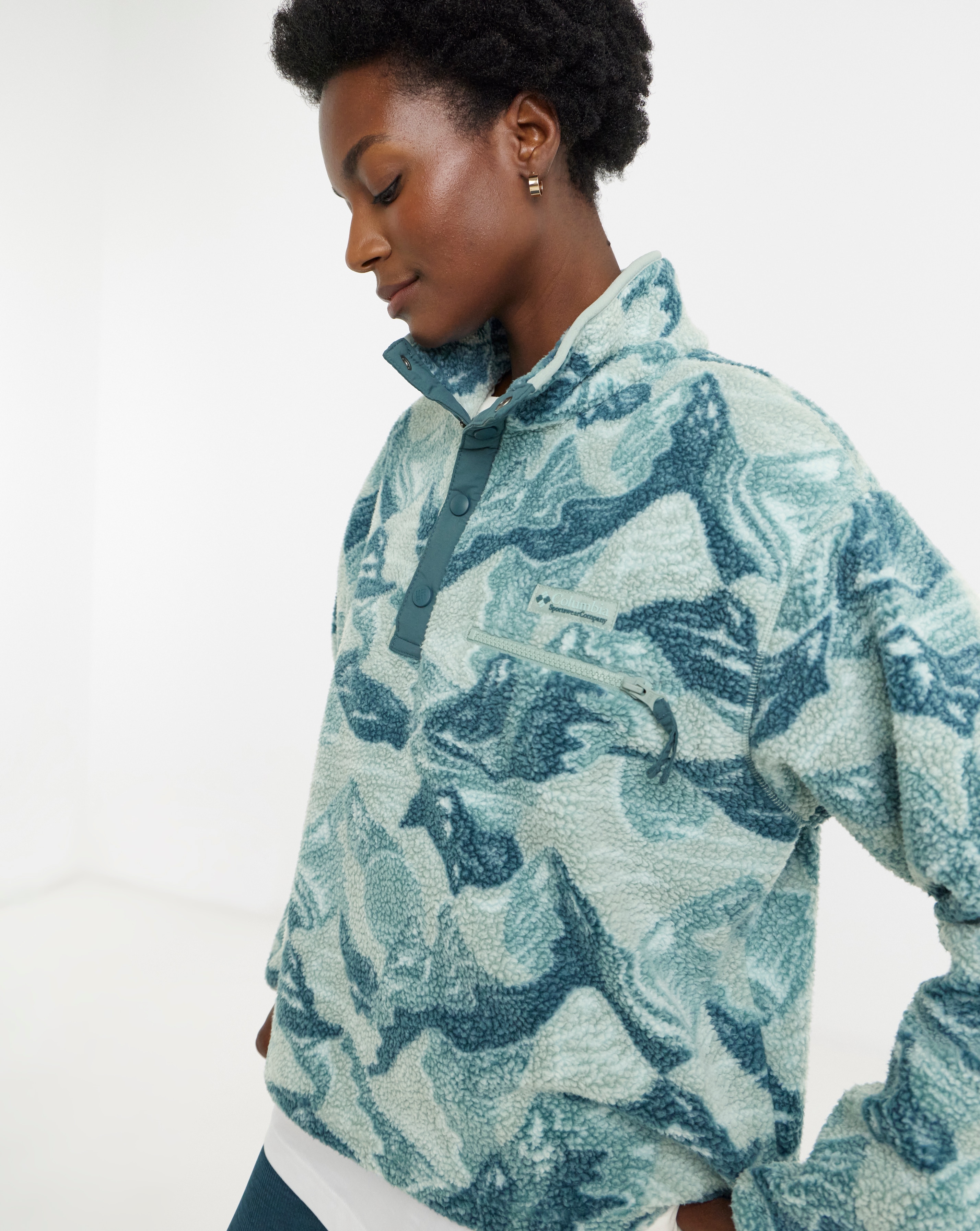 New In - Columbia Helvetia Printed Half Snap