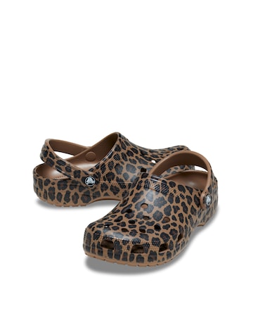 Crocs Sepia/Leopard Classic Animal Clog - Standard Fit