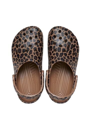 Crocs Sepia/Leopard Classic Animal Clog - Standard Fit