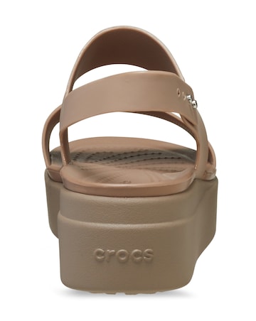 Crocs Latte/Mushroom Brooklyn Low Wedge - Standard Fit