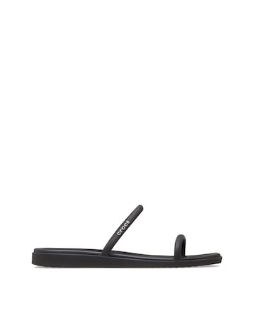 Crocs Black Miami Two Strap Sandal - Standard Fit