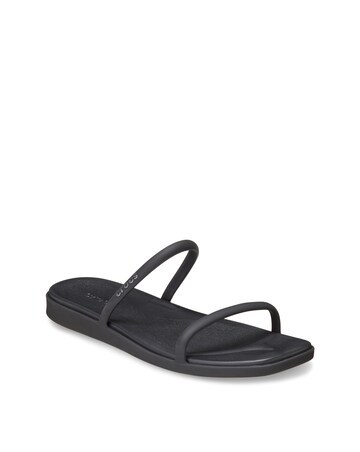 Crocs Black Miami Two Strap Sandal - Standard Fit