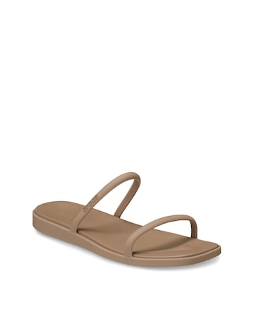 Crocs Milk Chocolate Miami Two Strap Sandal - Standard Fit