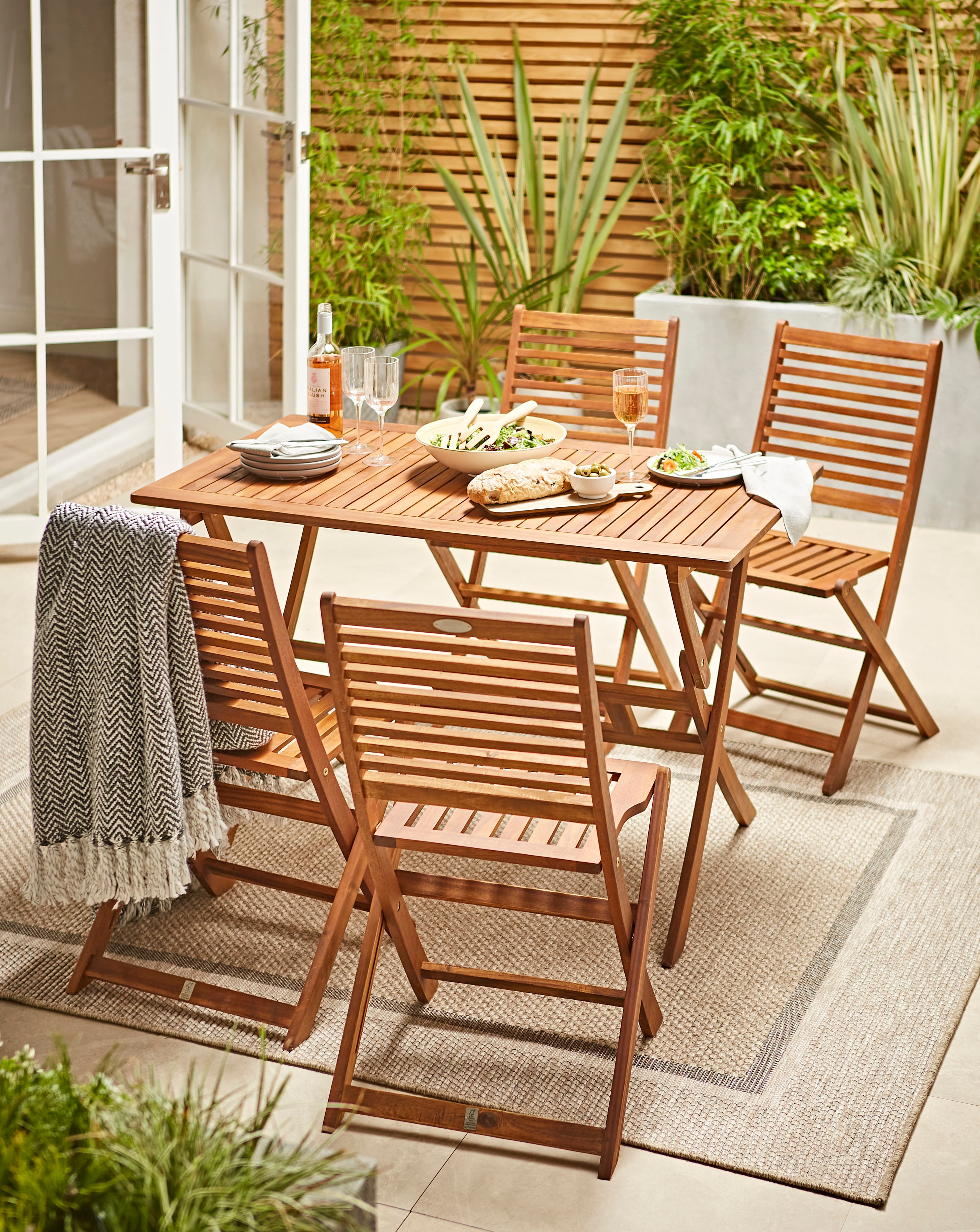 Charles Bentley 4 Seater Dining Set