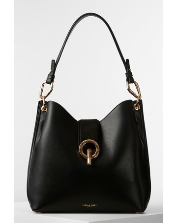 Luella Grey Lottie Black Hobo Tote