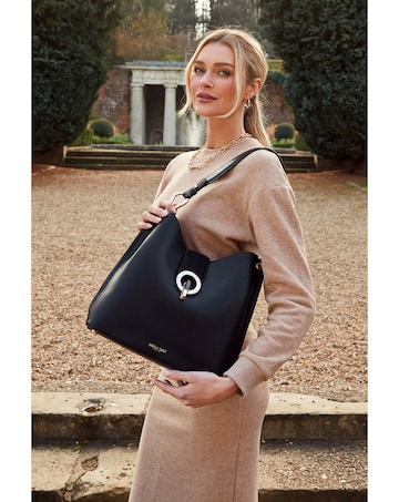 Luella Grey Lottie Black Hobo Tote