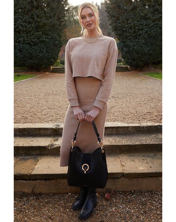 Luella Grey Lottie Black Hobo Tote