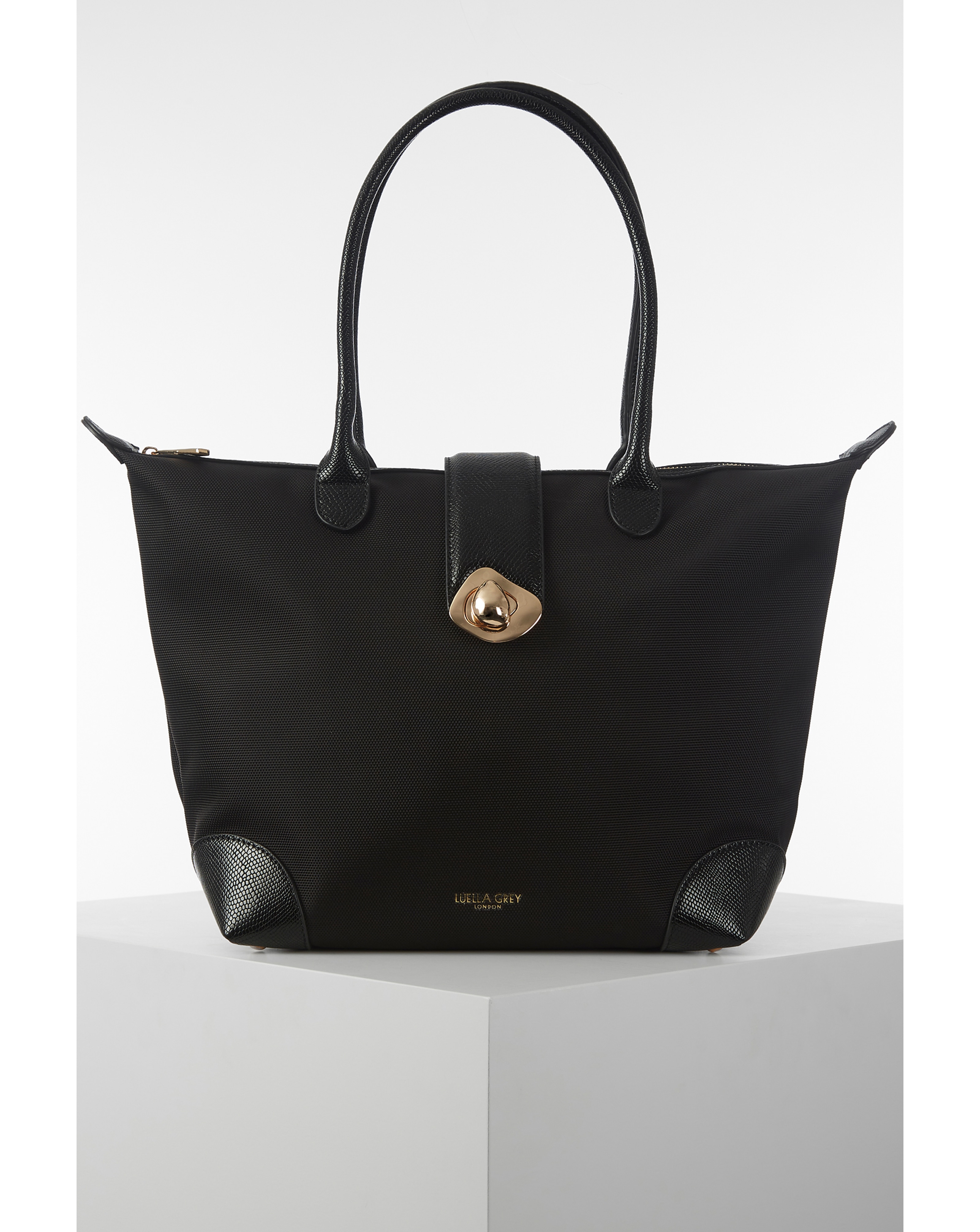 Luella Grey Lara Black Laptop Tote