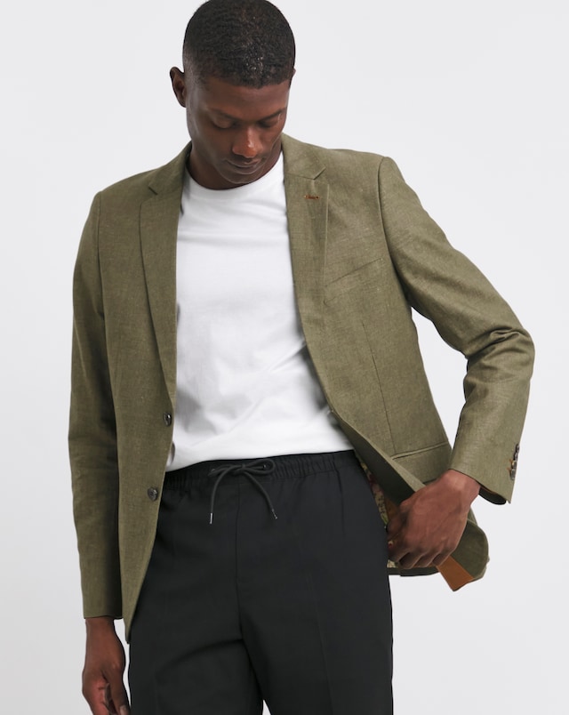 Joe Browns Khaki Linen Blend Suit Jacket