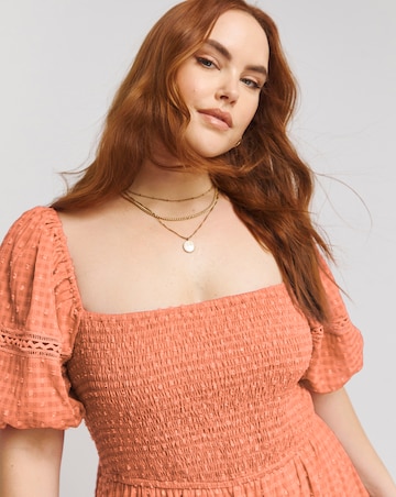 Lovedrobe Shirred Front Tie Back Midaxi Dress