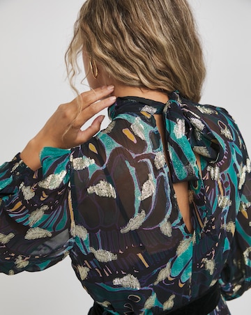 Hope & Ivy Edith Long Sleeve Maxi Dress