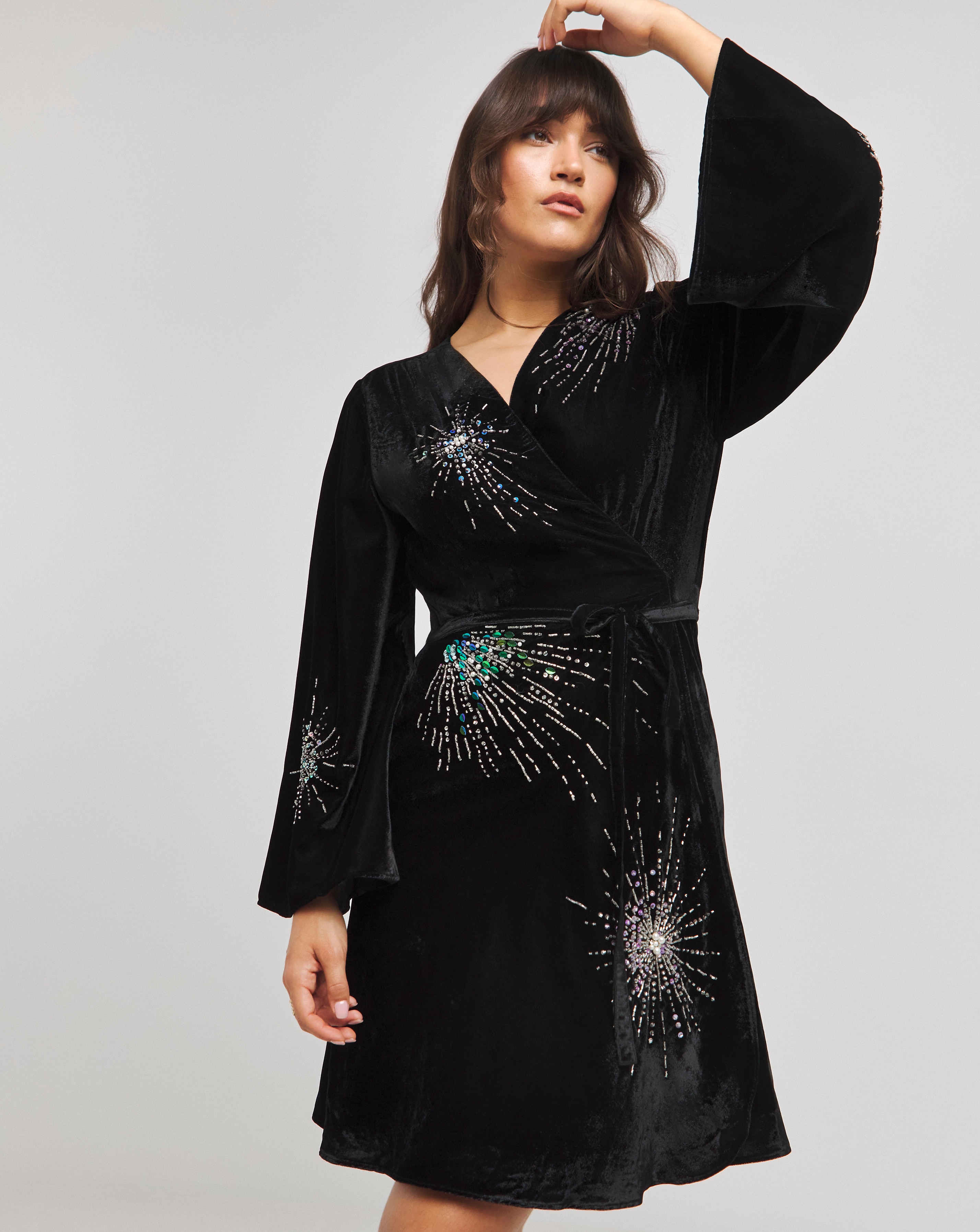 Hope & Ivy Cressi Firework Mini Dress