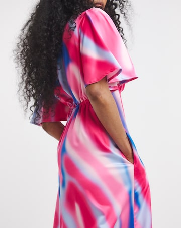 Twisted Wunder Grace Satin Maxi Dress