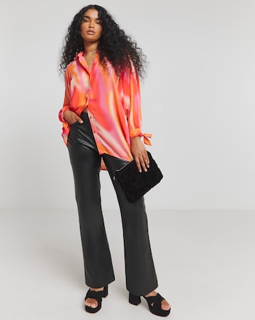 Twisted Wunder Stacey Tie Cuff Oversized Shirt