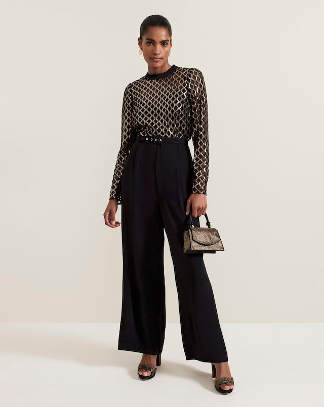 Phase Eight Sequin Bodice Jumpsuit