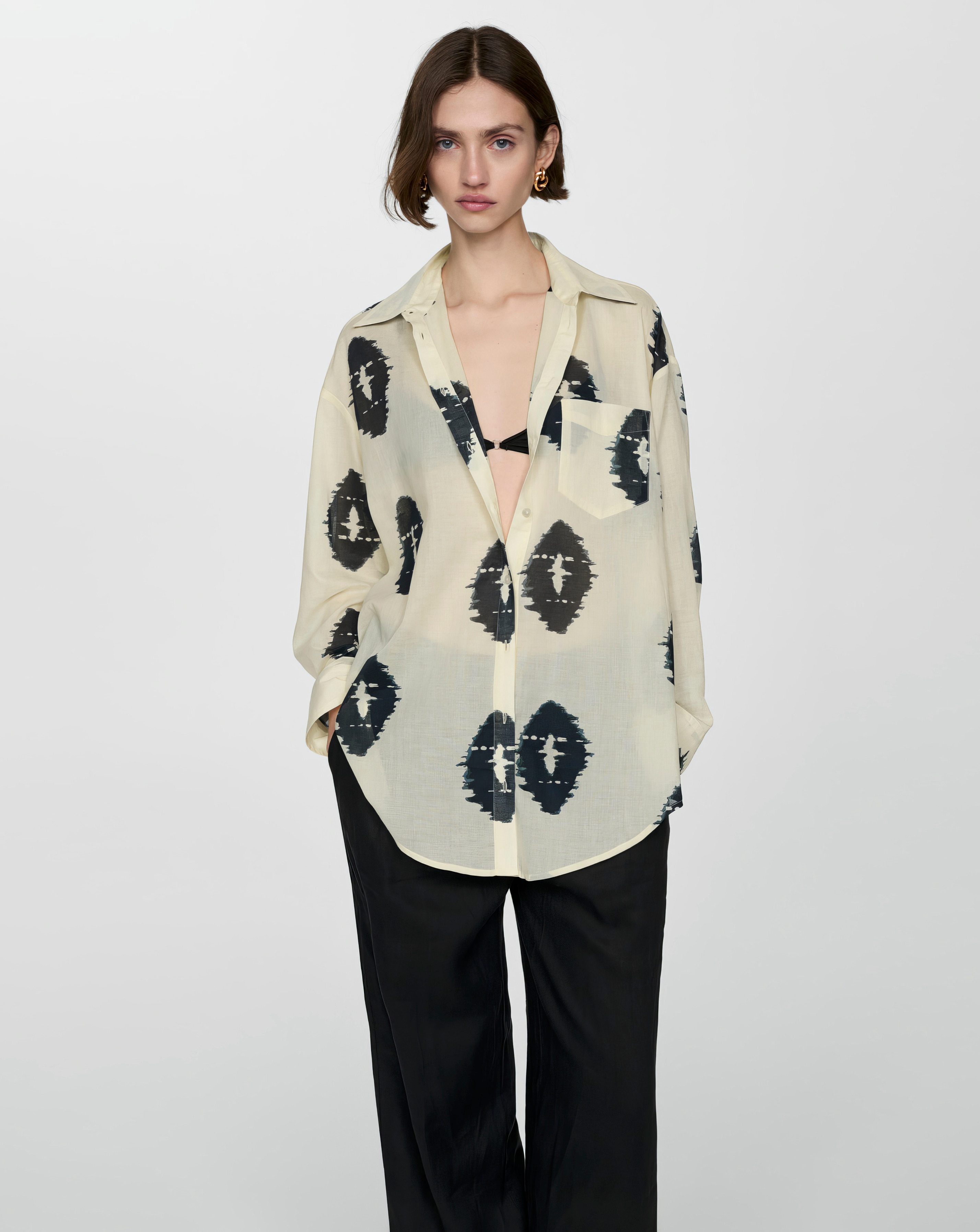 Mango Brandy Abstract Print Shirt