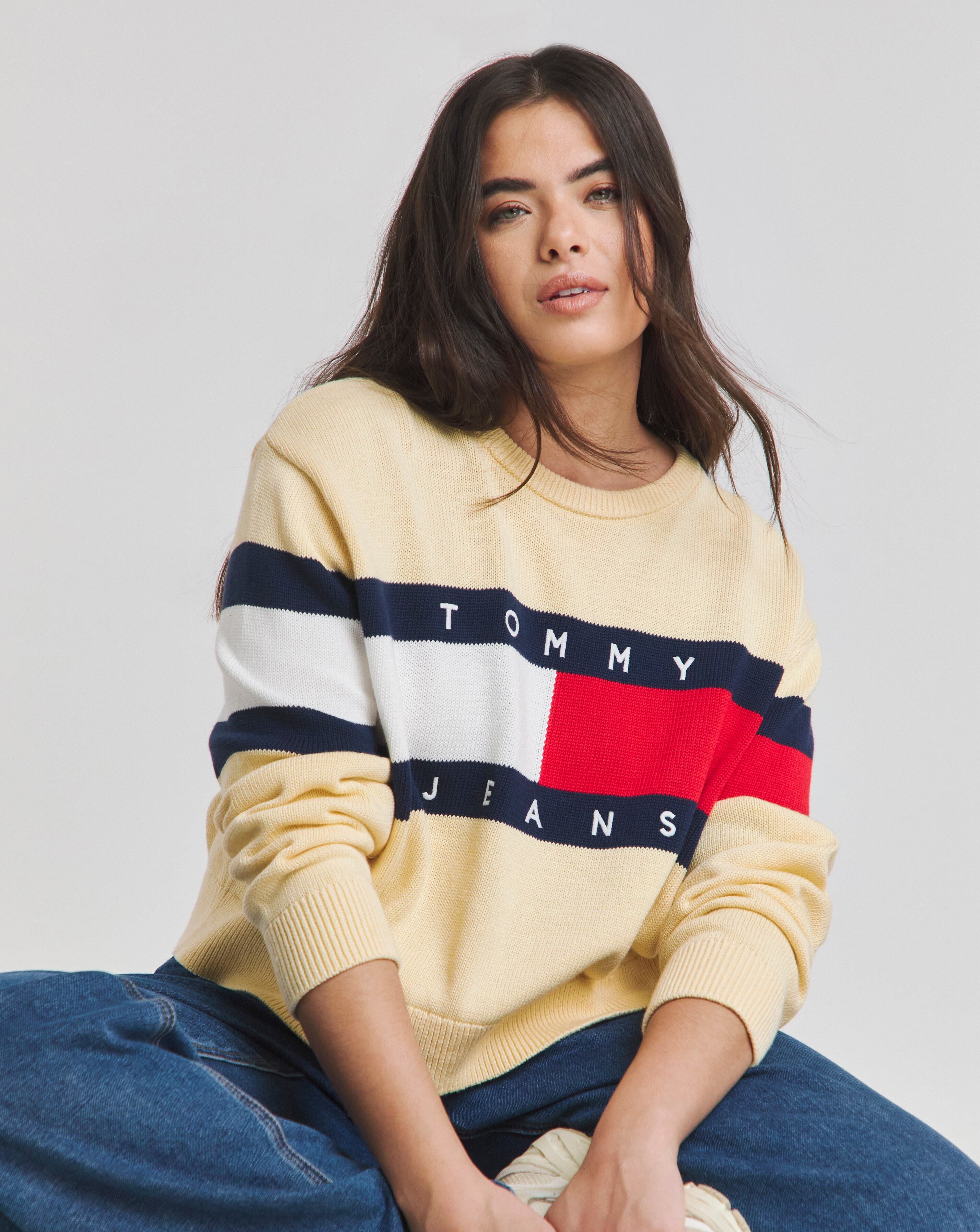 Tommy Jeans Center Flag Jumper