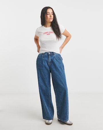 Tommy Jeans Slim Varsity Rib Tee Ext