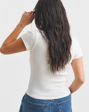 Tommy Jeans Slim Varsity Rib Tee Ext