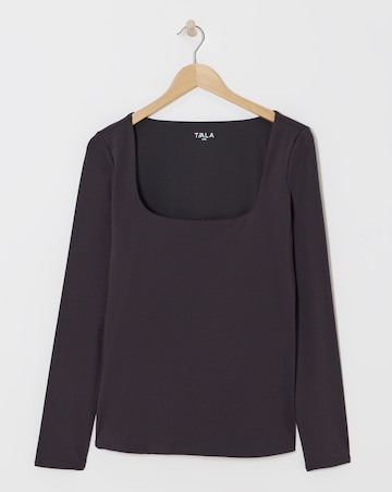 TALA Dayflex Scoop Neck Long Sleeve Top