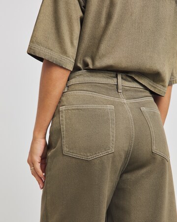 Native Youth Acid Wash Wide Leg Jeans