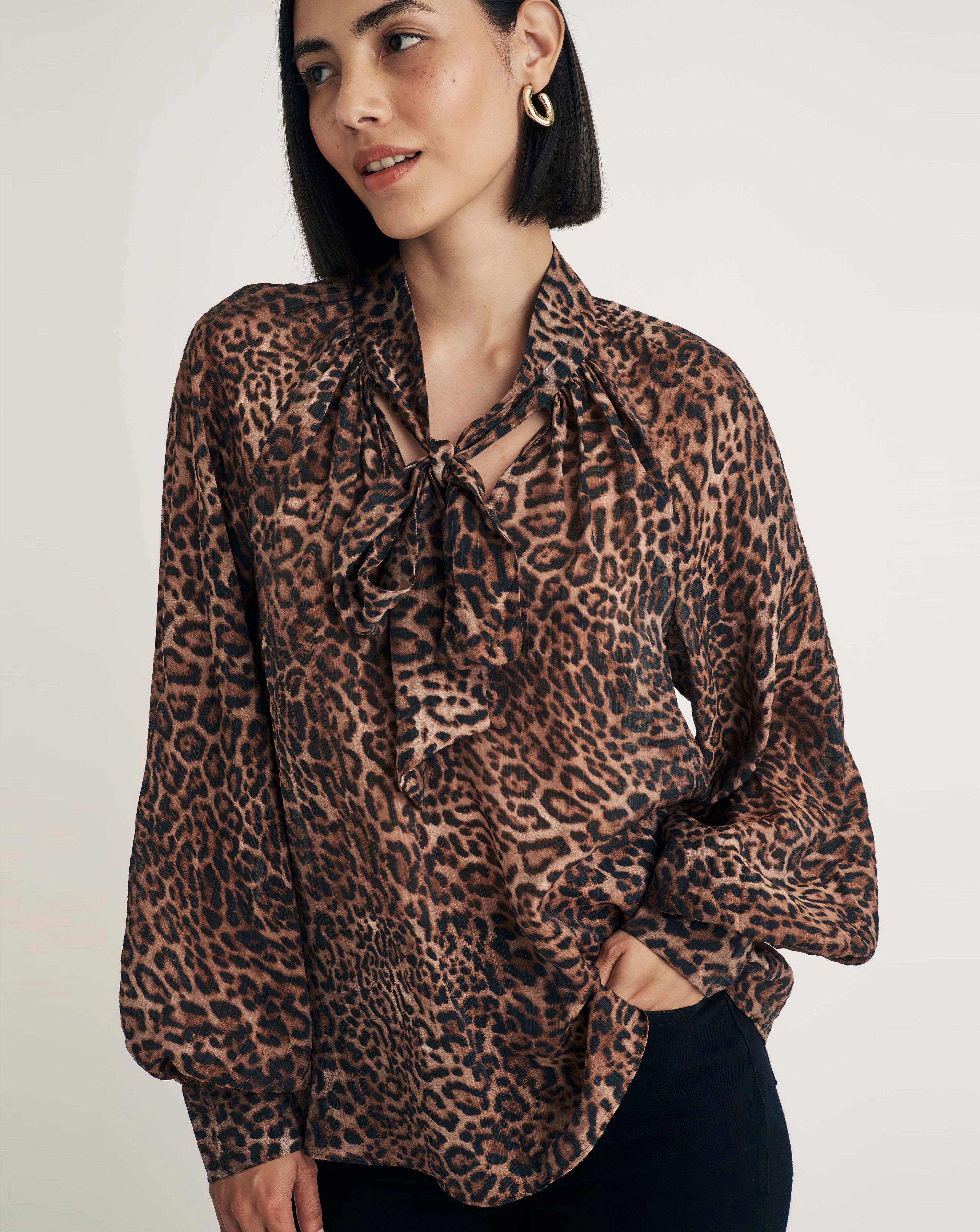 Nobody's Child Goldie Leopard Blouse