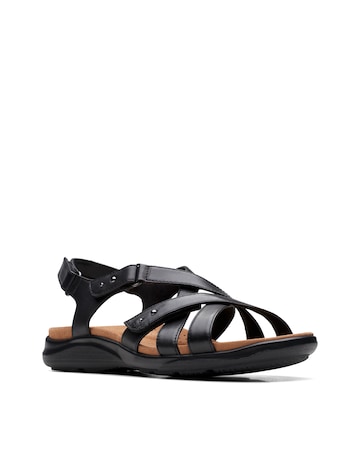 Clarks Kitly Go Strap Leather Sandal Wide Fit