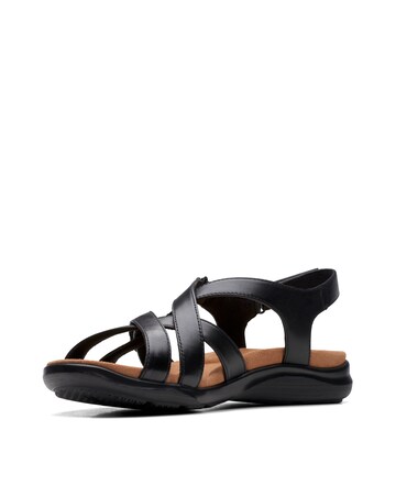 Clarks Kitly Go Strap Leather Sandal Wide Fit