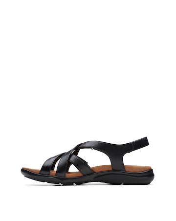 Clarks Kitly Go Strap Leather Sandal Wide Fit