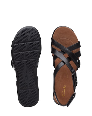 Clarks Kitly Go Strap Leather Sandal Wide Fit