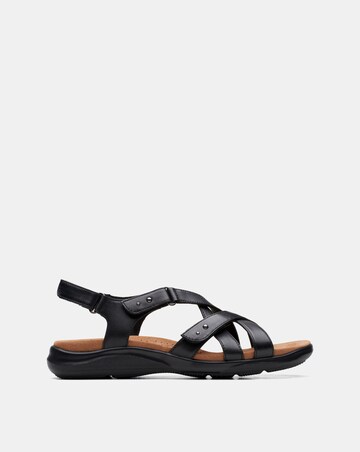 Clarks Kitly Go Strap Leather Sandal Wide Fit