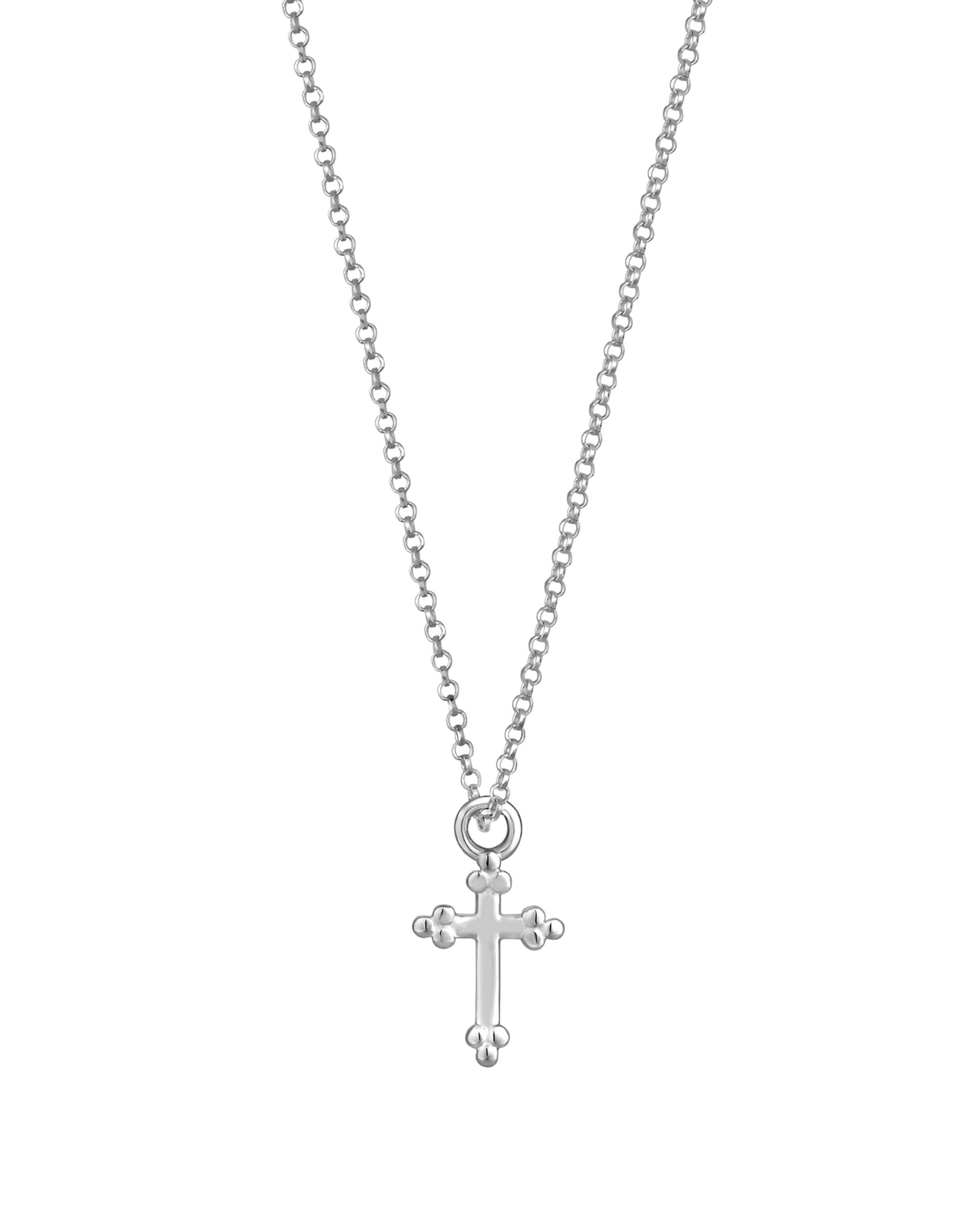 Simply Silver Cross Pendant Necklace