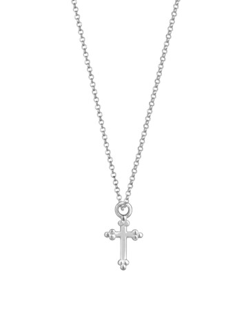 Simply Silver Sterling Silver 925 Cross Pendant Necklace