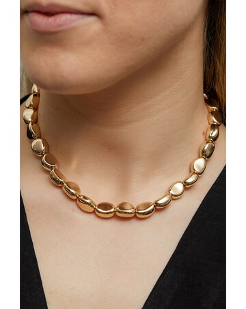 Jon Richard Gold Plated Polished Nugget Allway Necklace