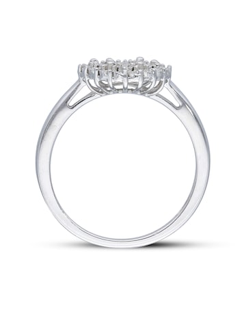 9ct White Gold 0.10ct Diamond Ring