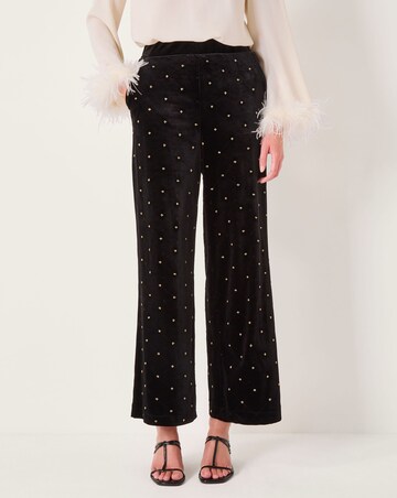 Monsoon Emma Velvet Wide Leg Trousers