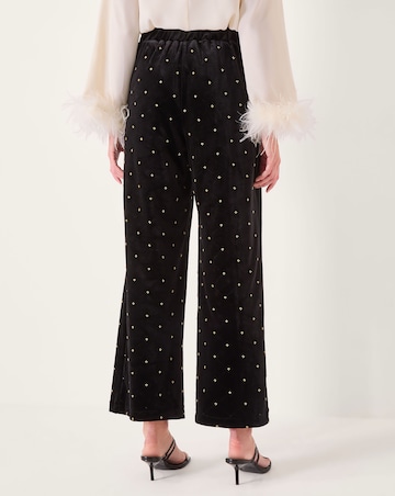 Monsoon Emma Velvet Wide Leg Trousers