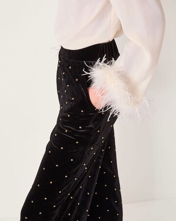 Monsoon Emma Velvet Wide Leg Trousers