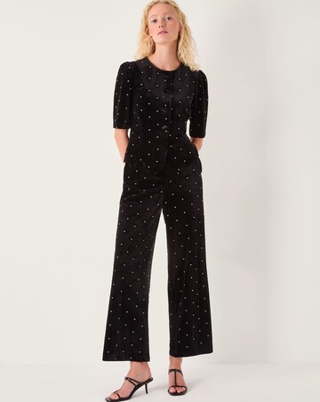 Monsoon Emma Velvet Wide Leg Trousers