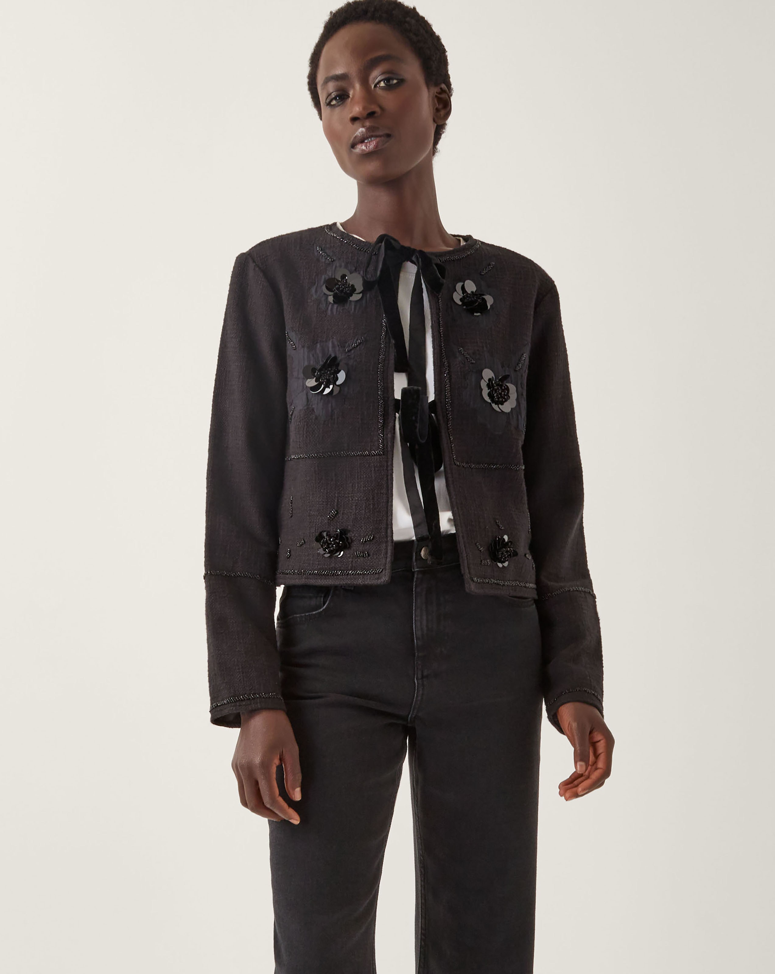 Monsoon Lola Tie Front Jacket