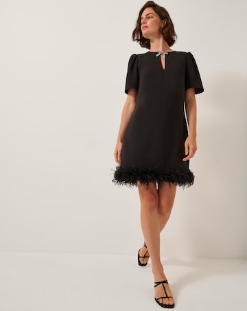 Monsoon Arlette Feather Mini Dress