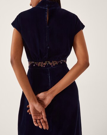 Monsoon Grace Velvet Midi Dress