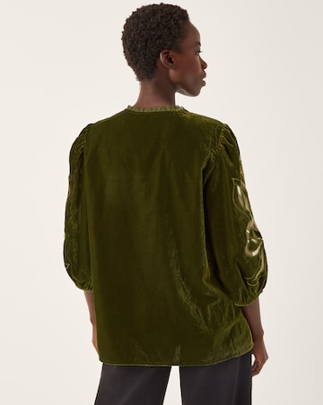 Monsoon Ezra Embroidered Velvet Top