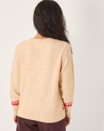 Monsoon Bess Gingerbread Man Knit Jumper