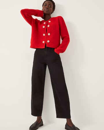 Monsoon Fessa Jewel Brooch Cardigan