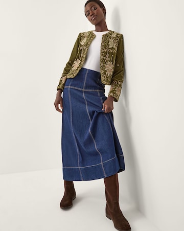 Monsoon Magda Floral Velvet Jacket