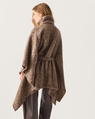 Monsoon Cara Herringbone Knit Cape