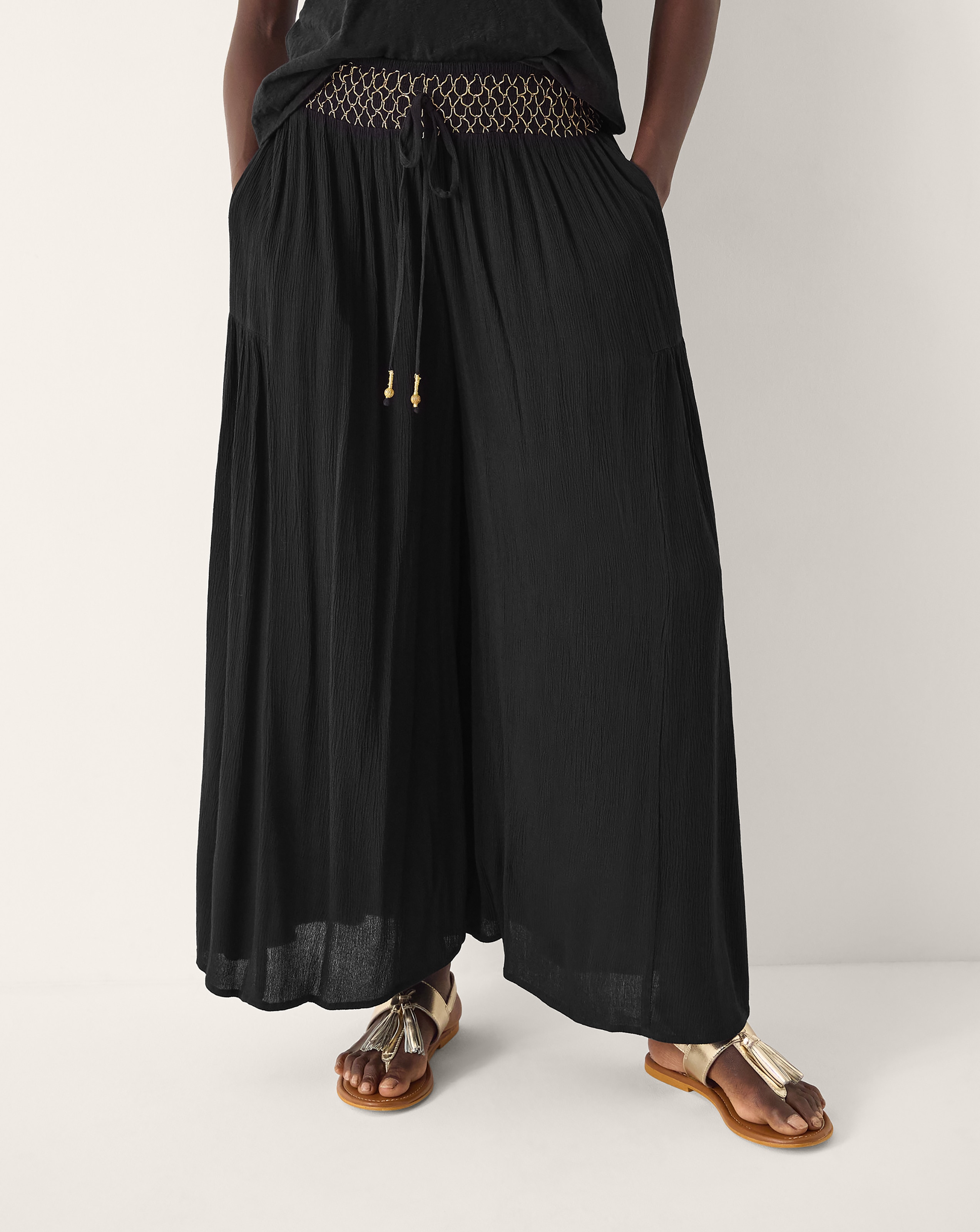 New In - Monsoon Billie Wide Leg Beach Trousers